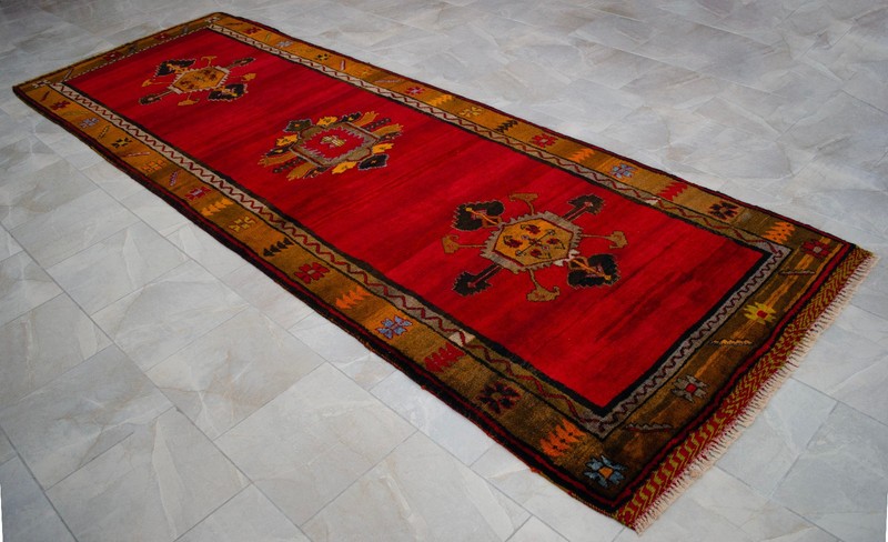 5x13 Runner Turkish Hand Knotted Rug for Living Room Large Runner Kitchen Decor gallery