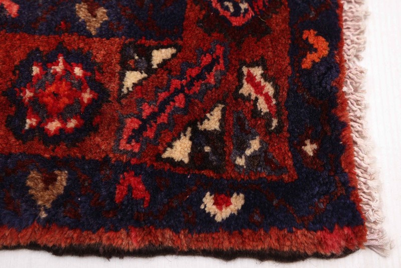 3'8" x 9'4" Vintage Hand-knotted Runner Rug Traditional Oriental Wool Carpet gallery