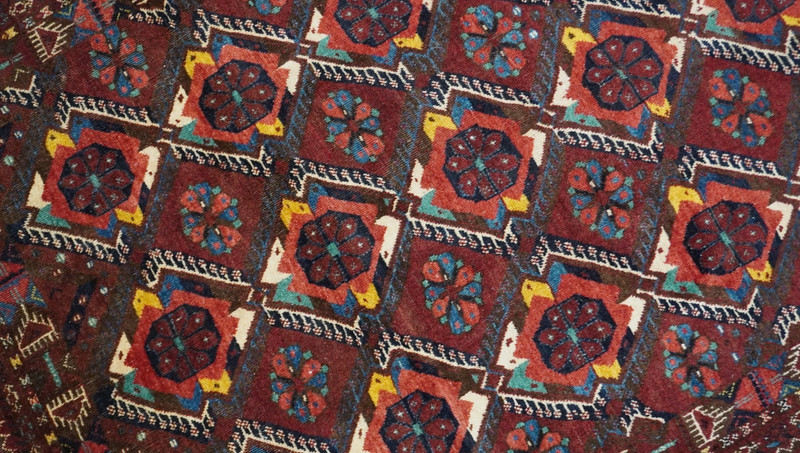 5' x 7' Turkmen Esari Antique Hand Knotted 100% Wool Rug gallery