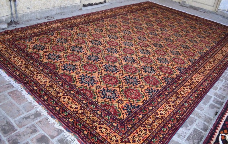 Palace Size Large Afghan Geometric Rug 10x16 ft High Quality Turkmen Wool Carpet gallery