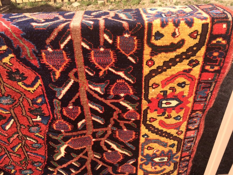 Extraordinary 19th Century Khan Bakhtiari Chahar Mahal Village Tribal Rug Rare gallery