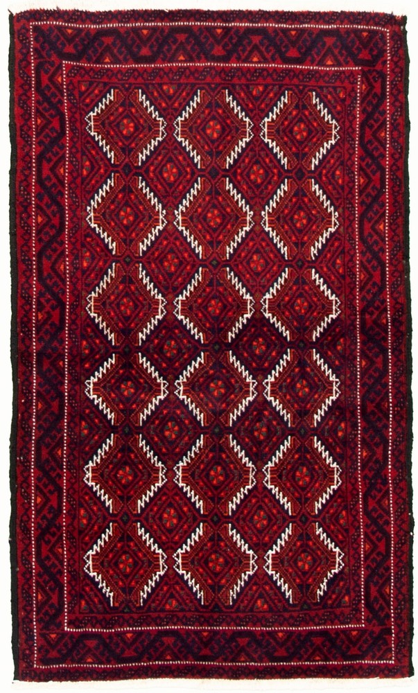 Traditional Vintage Hand-Knotted Oriental Carpet 3'4" x 5'7" Wool Area Rug