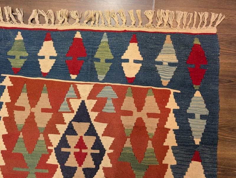 Romanian Kilim Rug 4x6, Geometric gallery