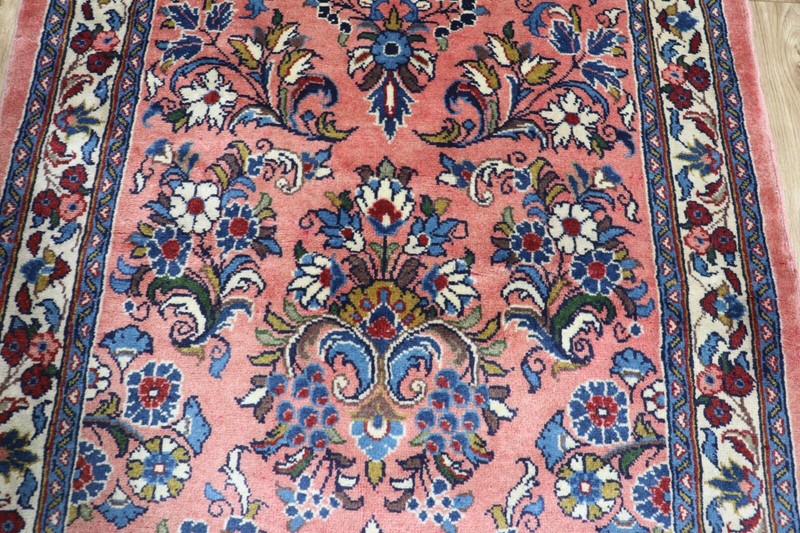 FINE HANDMADE ORIENTAL WOOL RUUNER EXCELLENT CONDITION 400 X 90 CM gallery