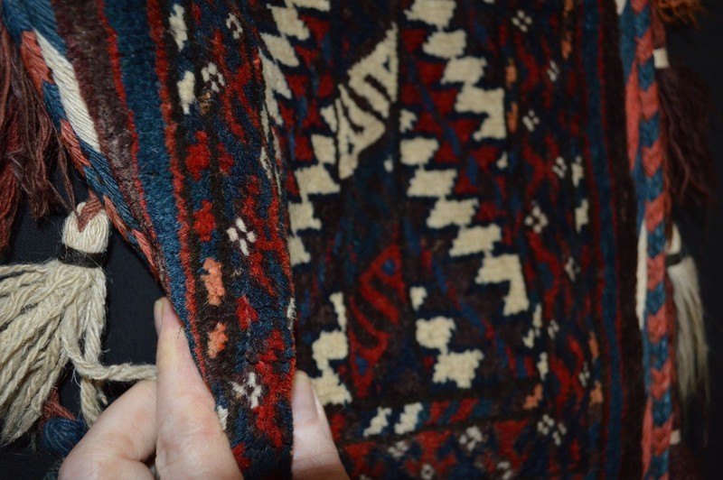 ANTIQUE SUPERB TURKMEN YOMUT SPINDLEBAG IGSALIK 1890-1900'S turkoman yomut gallery