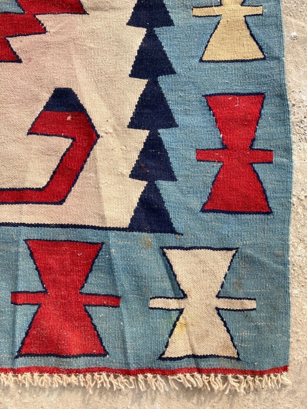 Vintage Traditional Handmade Beautiful Turkish Kilim Floor Rug Carpet 170x113 cm gallery