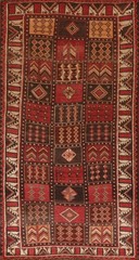 Vegetable Dye Tribal Area Rug 4×8 Ft Hand-Knotted Geometric Oriental Wool Carpet