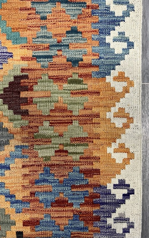 Vintage Kilim Traditional Hand Made Oriental Wool Kilim 5ftx3.2ft 155cmx105cm gallery