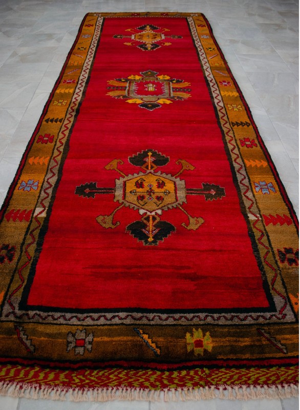 5x13 Runner Turkish Hand Knotted Rug for Living Room Large Runner Kitchen Decor gallery