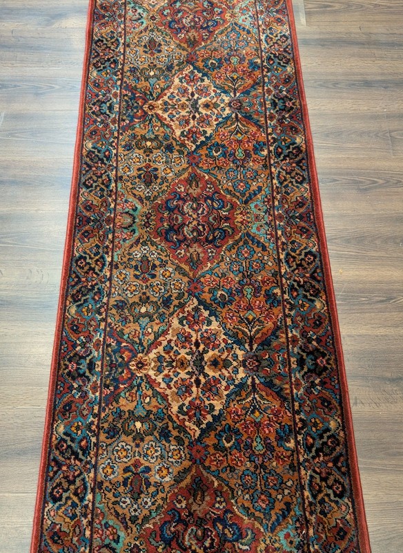 Karastan Runner Rug 2.6 x 8.6, Multicolor Panel Kirman #717 gallery
