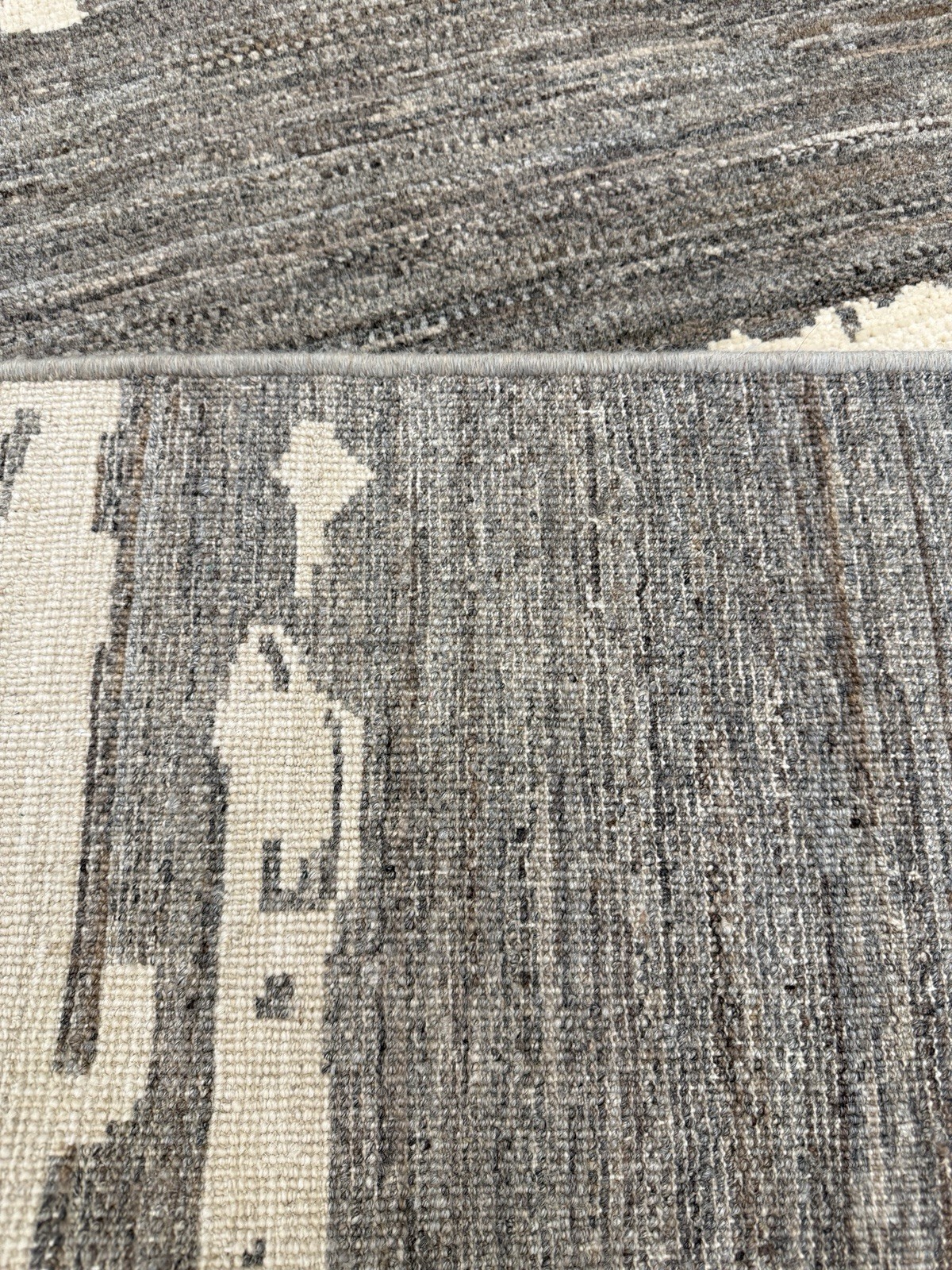 AFGHANI OUSHAK RUG.MODERN MULTICOLORED AREA RUG 9 X 11.8,HANDMADE BOHEMIAN RUG gallery
