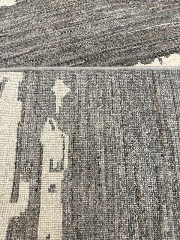 AFGHANI OUSHAK RUG.MODERN MULTICOLORED AREA RUG 9 X 11.8,HANDMADE BOHEMIAN RUG gallery