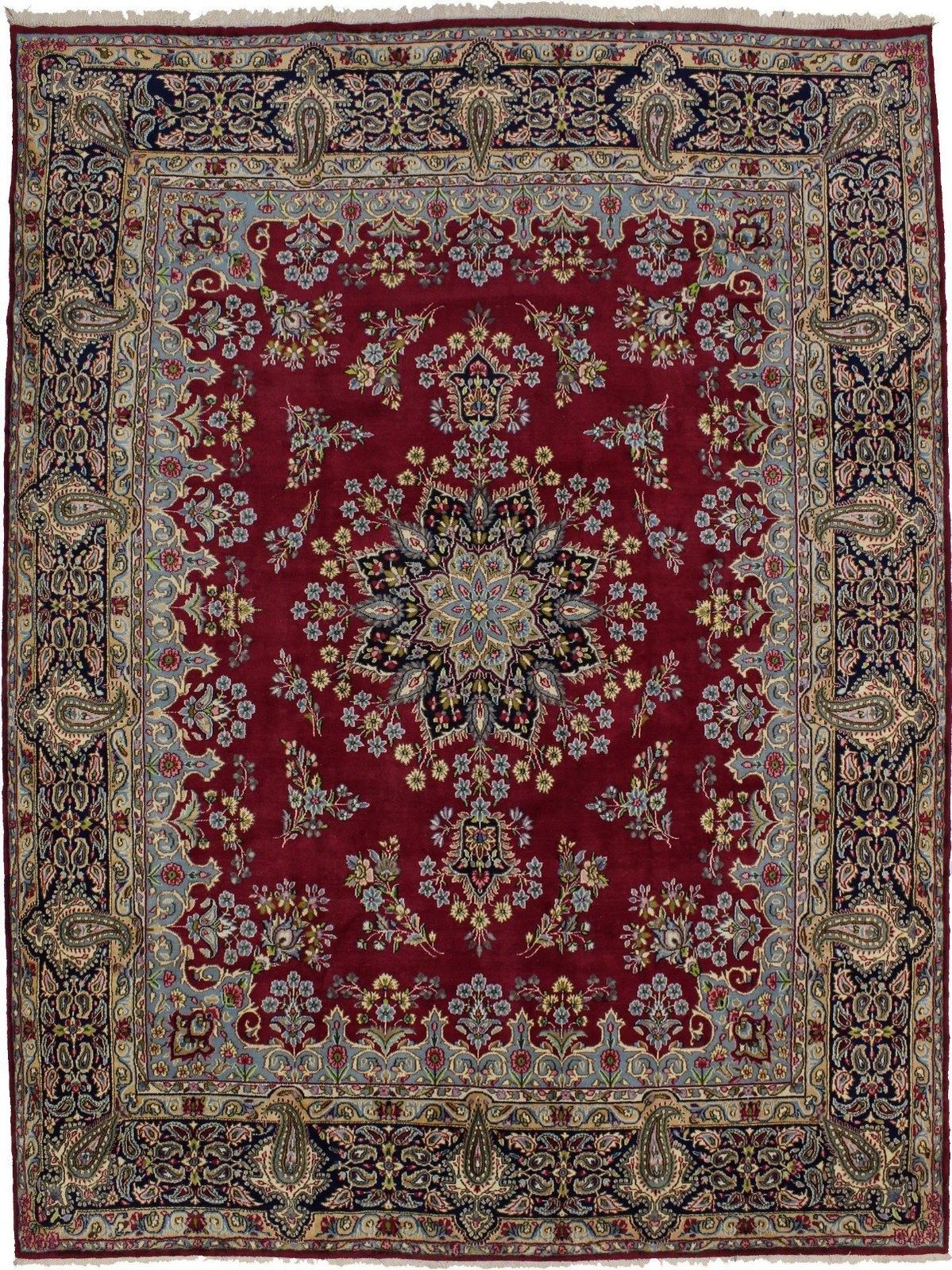 One-of-a-Kind Vintage Handmade Oriental Rug Classic Floral Style Carpet 10X13 ft gallery