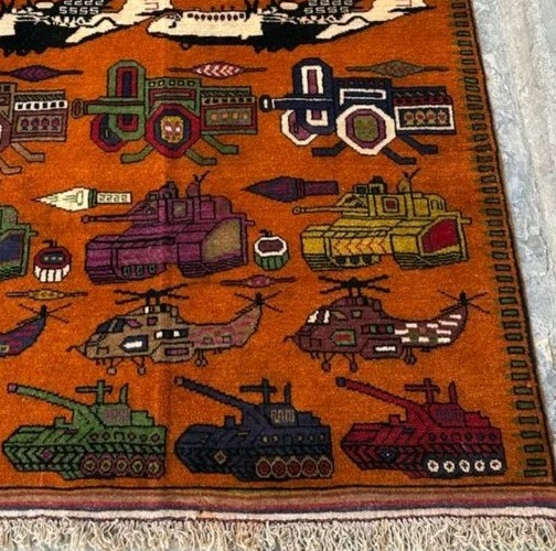 Handmade Afghan amazing War rug Great Quality Beauiful design Size 204x137cm gallery