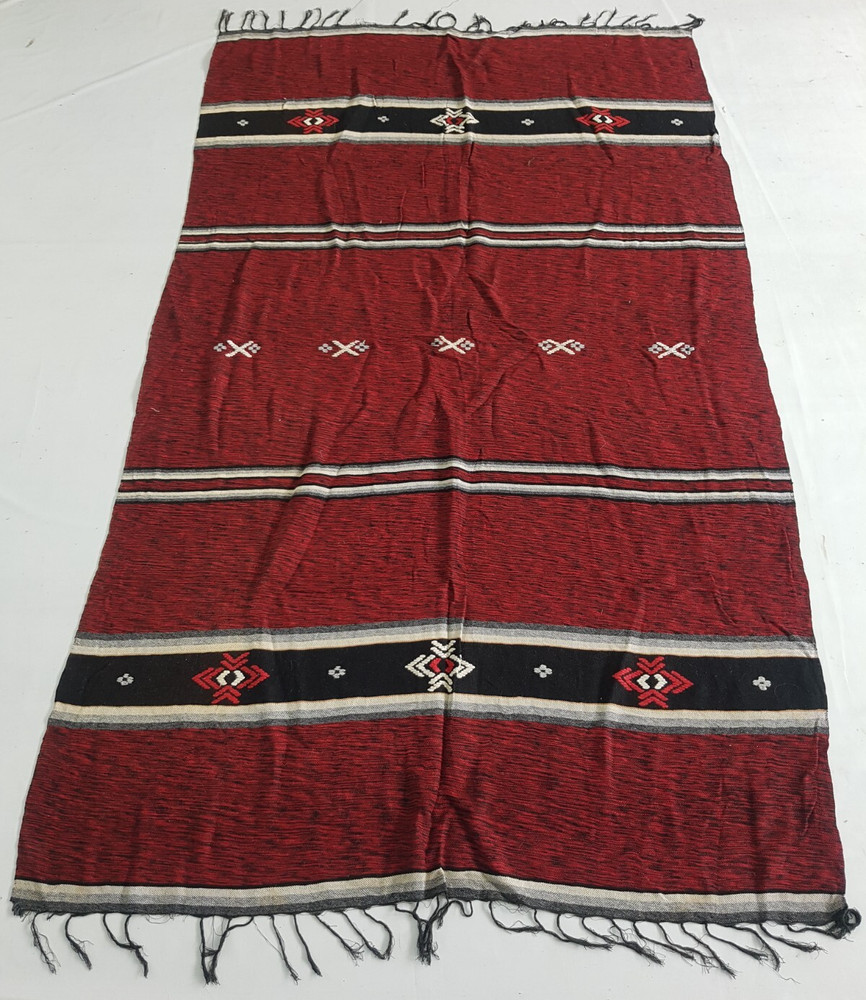 Vintage Handmade Traditional Beautiful Turkish Kilim Floor Rug Carpet 242x143 cm