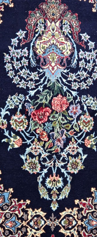 Fine Genuine Handmade Middle Eastern Rug Runner Silk Foundation gallery