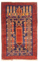 Traditional Vintage Hand-Knotted Oriental Carpet 2’6″ x 4’0″ Wool Area Rug
