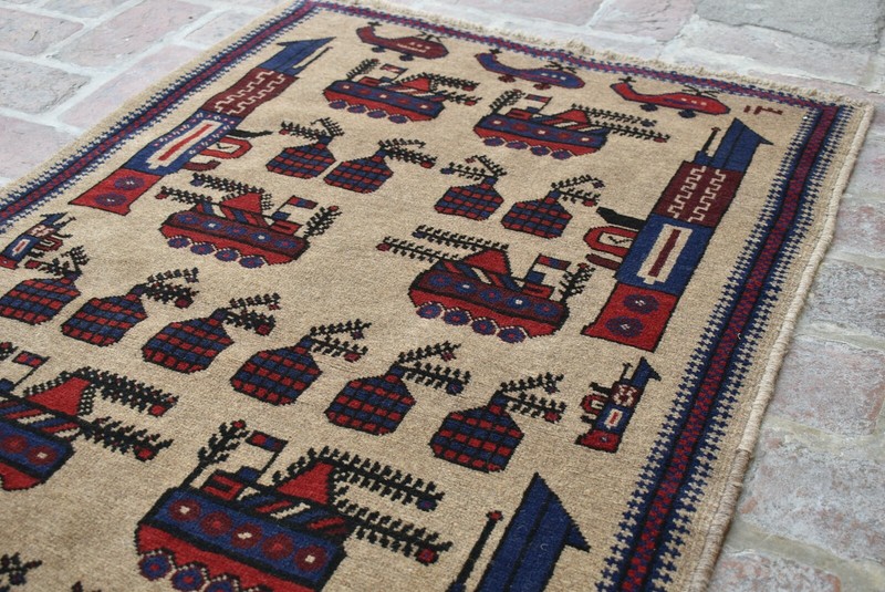 2'11 x 4'9 ft Handmade vintage afghan tribal shindand war area rug, 3x5 wool rug gallery