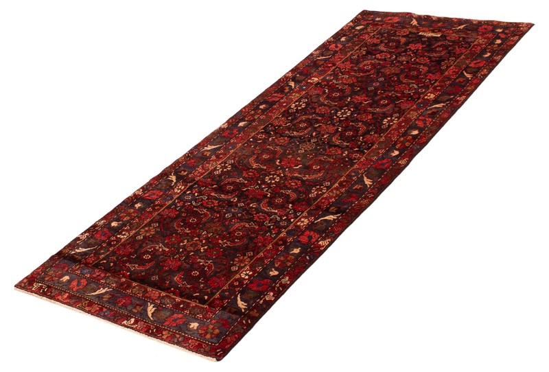 3'5" x 9'4" Vintage Hand-knotted Runner Rug Traditional Oriental Wool Carpet gallery