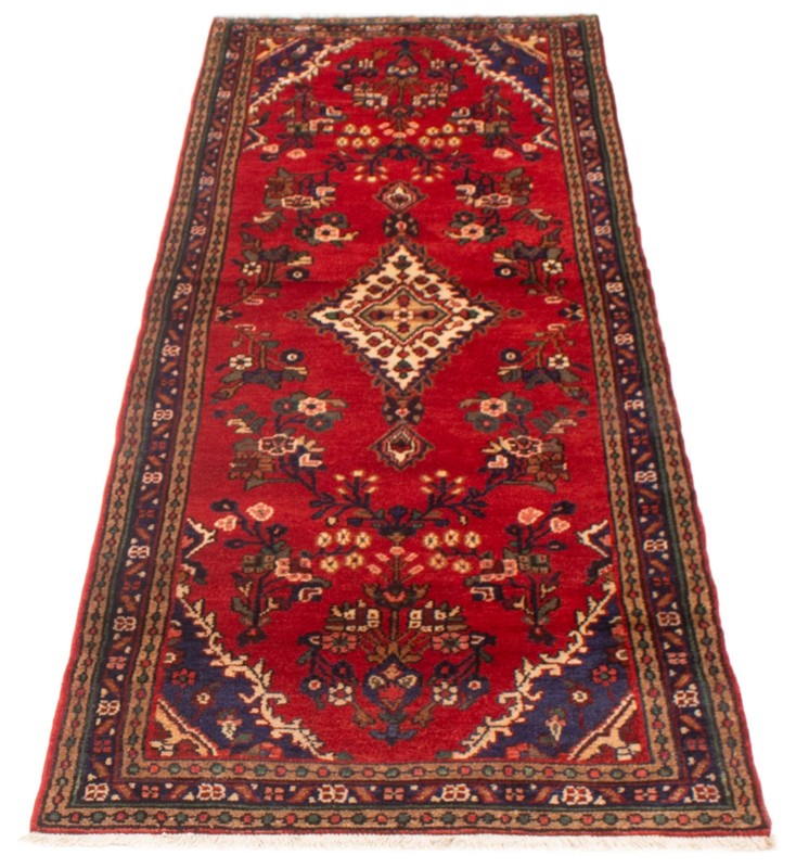 3'5" x 9'11" Vintage Hand-knotted Runner Rug Traditional Oriental Wool Carpet gallery