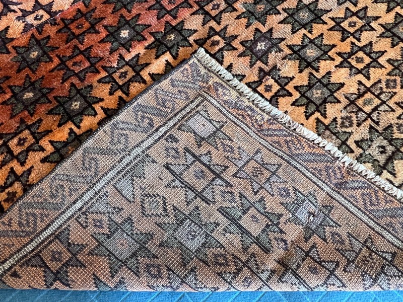 5.5 X 6.5 FT COLLECTORS' ITEM Vintage Beautiful Tribal Nomad Square Khowdani Rug gallery