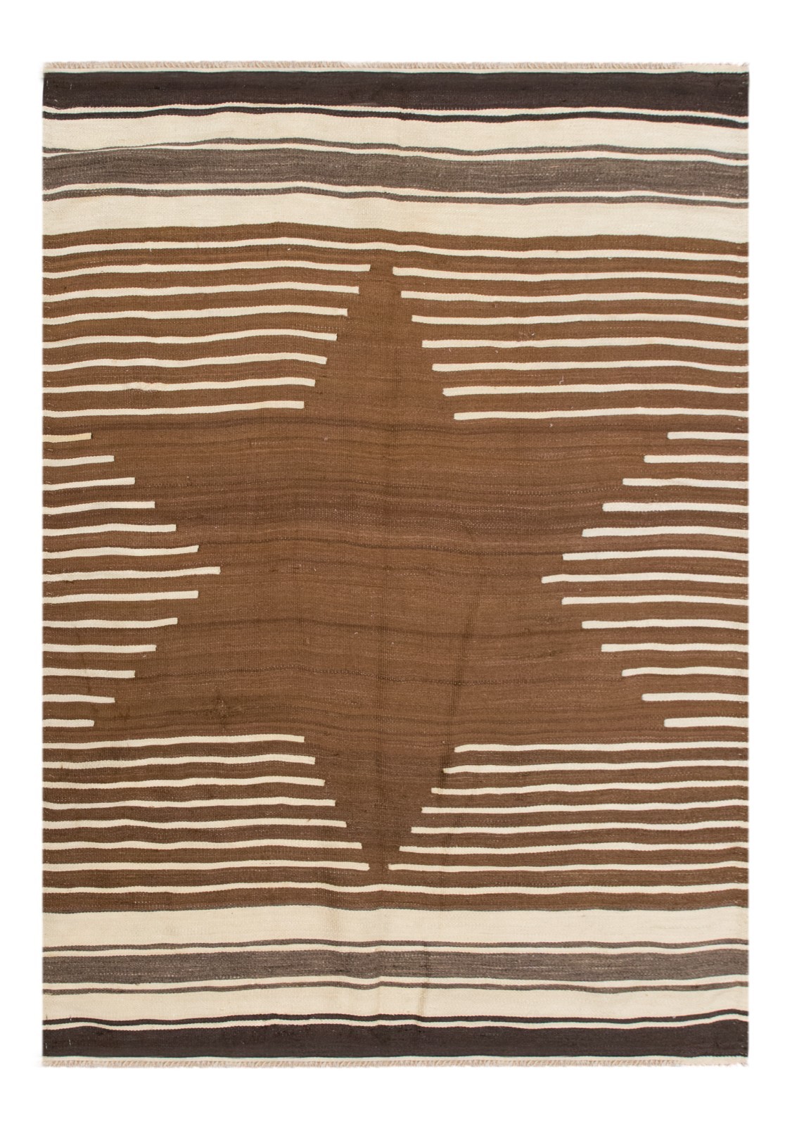 Vintage Turkish Siirt Blanket Kilim Rug, 60+ Years Old, 120 x 165 cm (3.9 x 5.4) gallery