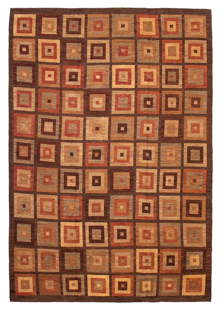 Vintage Hand Woven Area Rug 10'2" x 14'10" Traditional Wool Oriental Carpet