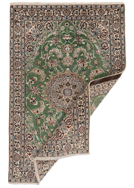 Nain 9la 165x108 cm Hand Knotted Persian Wool Oriental Rug Carpet gallery