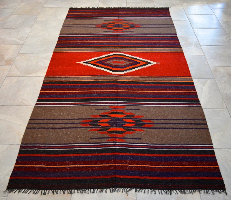 5x9 ft Rug Couch Cover Handmade Native American Style Turkish Kilim Area Rug gallery
