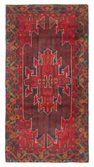 Traditional Vintage Hand-Knotted Area Rug 3’3″ x 6’6″ Oriental Wool Carpet