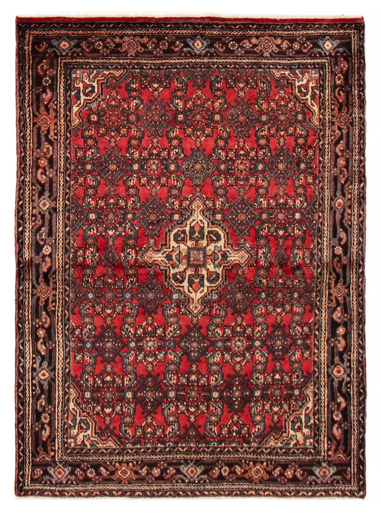 Vintage Traditional Hand-Knotted Area Rug 4'9" x 6'7" Oriental Wool Carpet