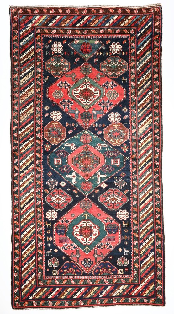 Late 19th Century Gendje Kazak Rug – Antique Caucasian Tribal Carpet