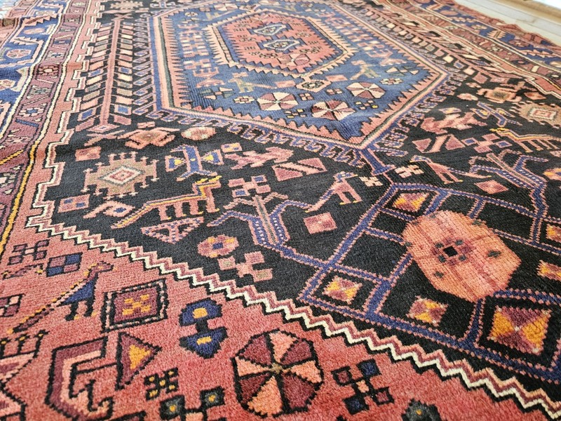 4.6x7 ANTIQUE KAZAK SHIRVAN VINTAGE TURKISH SERAPI HERIZ Hand Knotted gallery