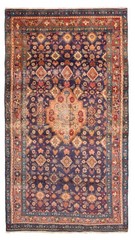 Traditional Vintage Hand-Knotted Carpet 3’7″ x 6’9″ Wool Area Rug