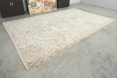 7×11 Turkish Hand-Knotted Vintage Large Area Rug Turkey Living Decor Carpet,690