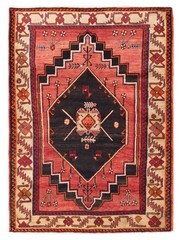 Vintage Traditional Hand-Knotted Area Rug 4’11” x 6’8″ Oriental Wool Carpet