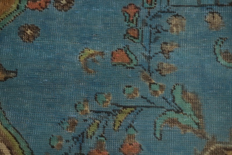 Handmade Vintage Over-Dyed Blue Traditional Living Room Area Rug 6x9 Wool Carpet gallery