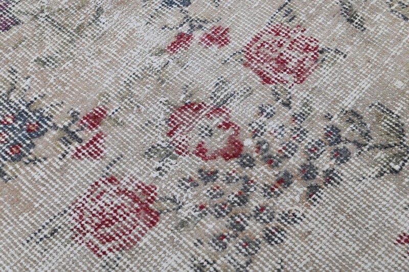Oushak Turkish Vintage Rug 6x10 Kilim Rug Anatolian Handmade Boho Decor BEIGE gallery