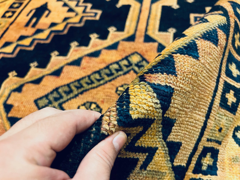 4 X 7 FT COLLECTORS’ ITEM Antique Shirvan Natural Vegetable Dye Caucasian Rug gallery