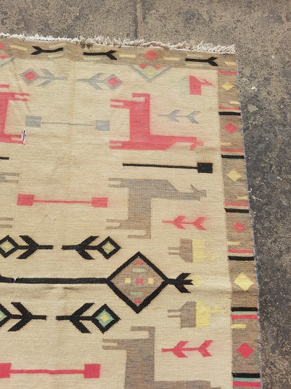 Vintage Traditional Handmade Beautiful Turkish Floor Rug Carpet 176x122 cm gallery