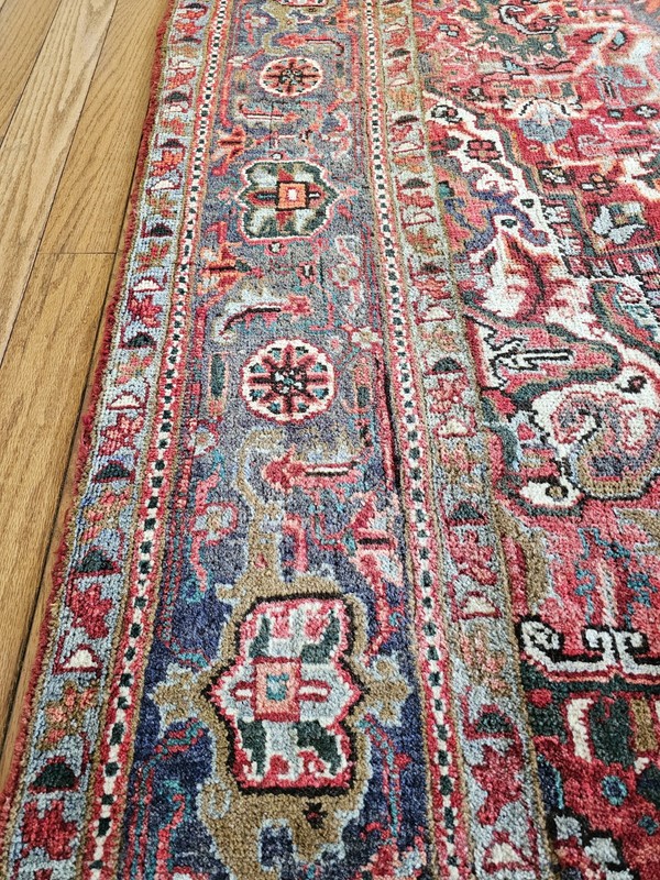 7 x 9.8 ANTIQUE VEG DYE SERAPI HERIZ RUG VINTAGE KAZAK CAUCASIAN gallery