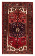 Vintage Hand-Knotted Area Rug 3’1″ x 4’11” Traditional Wool Carpet