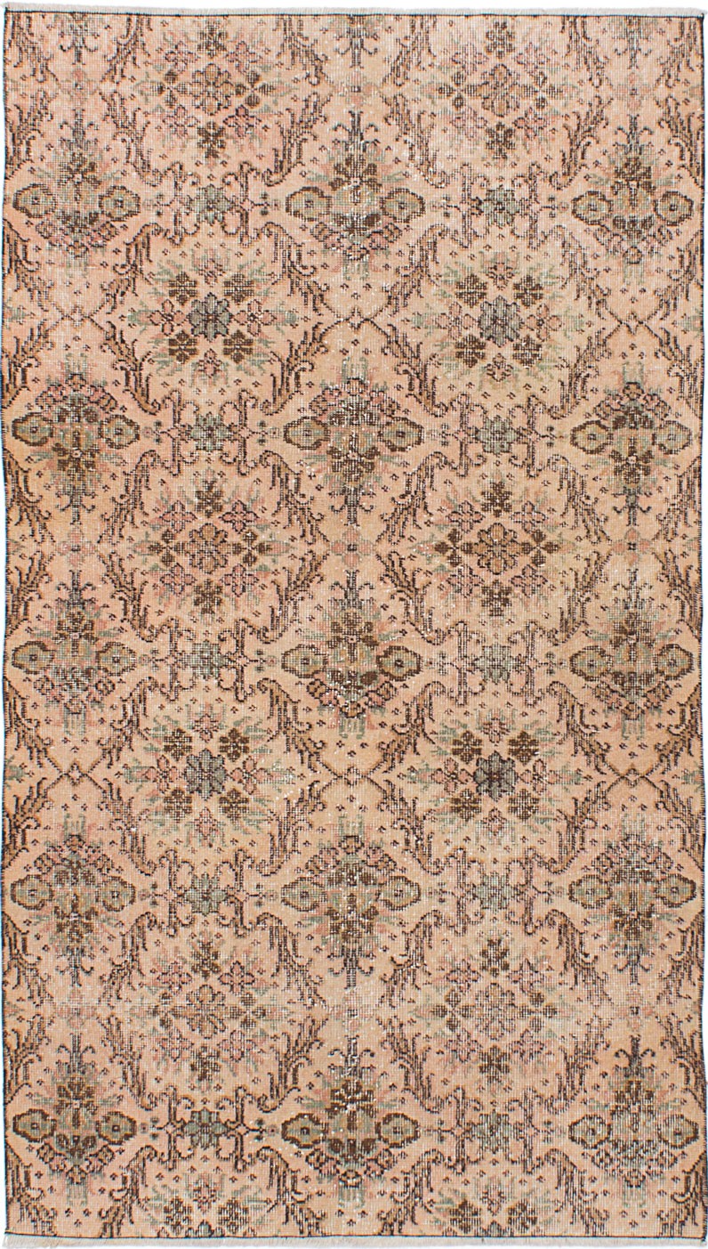 Vintage Traditional Hand-Knotted Area Rug 3'10" x 6'8" Oriental Wool Carpet gallery