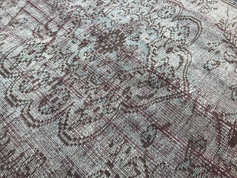 Bohemian Area Rug Handmade Wool Rug Turkish Vintage Traditional Rug 3,9 x 7,5 ft gallery