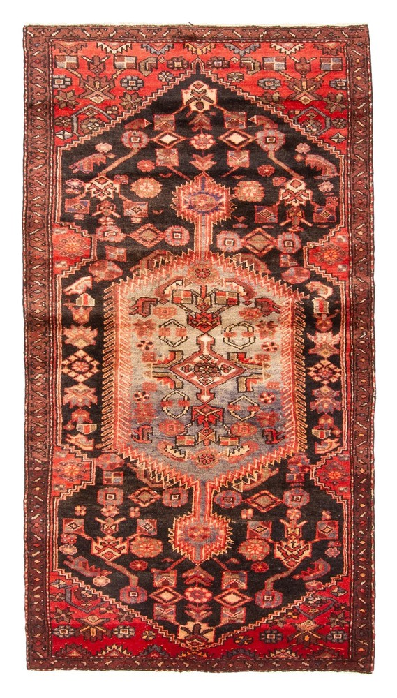 Traditional Vintage Hand-Knotted Area Rug 3'5" x 6'9" Oriental Wool Carpet