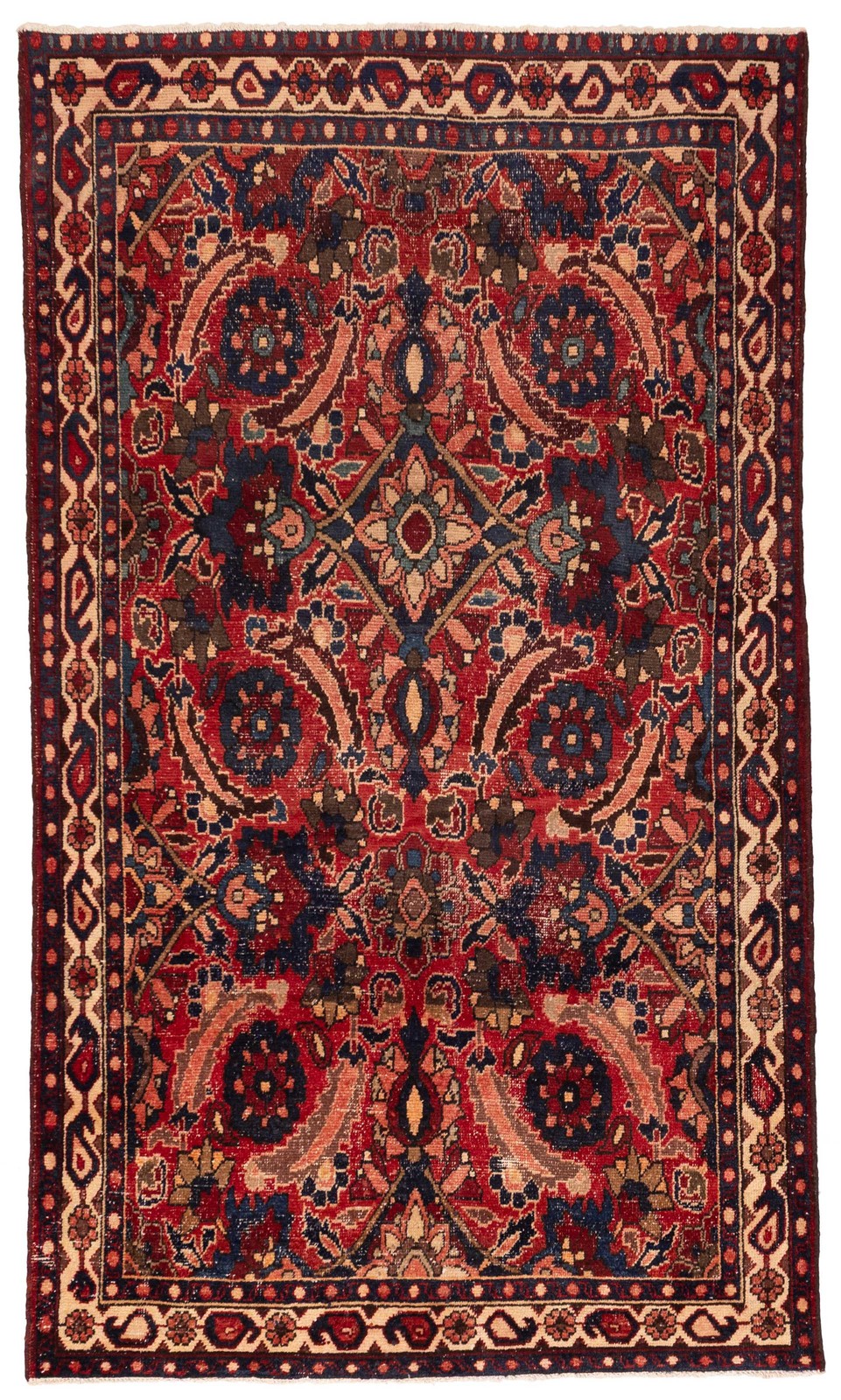 Traditional Vintage Hand-Knotted Oriental Carpet 5'3" x 8'11" Wool Area Rug gallery