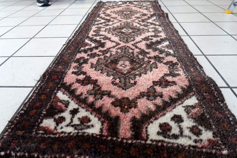 Handmade Vintage Uzbek Bukhara Runner 1.7' x 4.5' (52cm x 139cm) 1960s - 1С1164 gallery