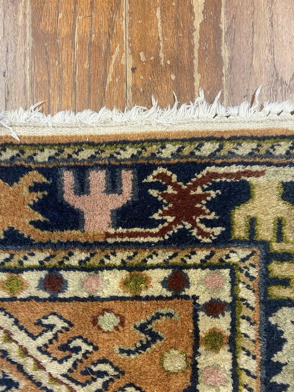 Hand Knotted 2’6” x 5” Oriental Rug Indu Wool Cotton Foundation Joshghan gallery
