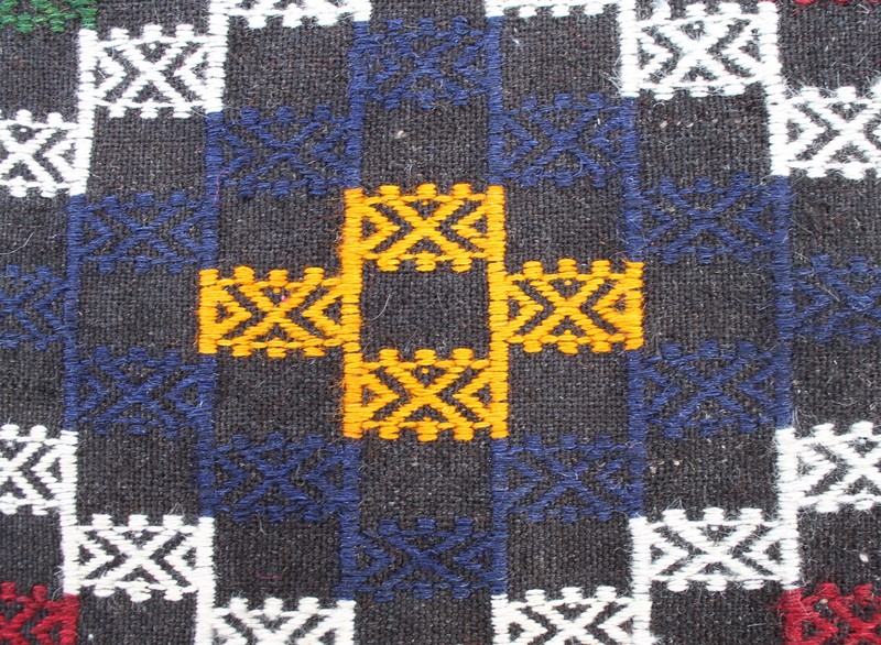 Turkish Kilim Rug 46''x106'' Hand Woven Adana Cicim Kilim 117x270cm gallery