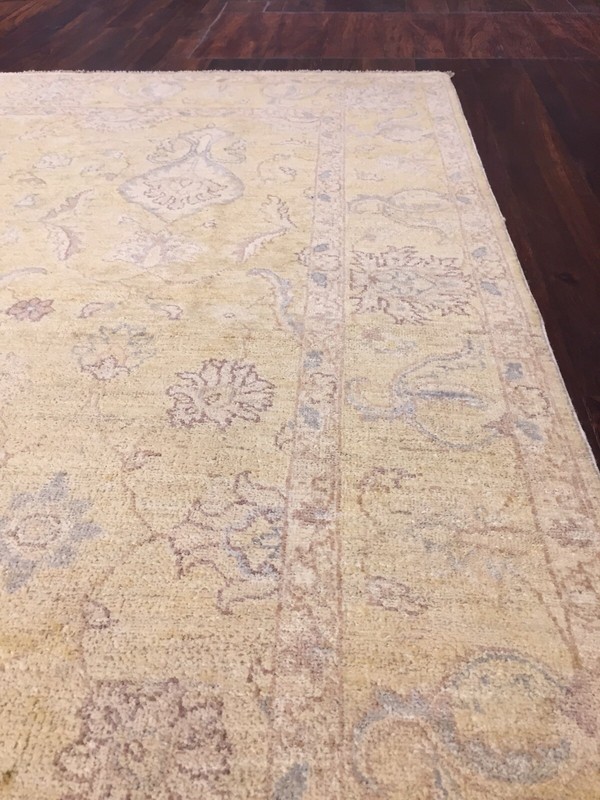 Fine Genuine Hand Knotted Chobi Geometric Area Rug Runner Carpet 6’x8’10”,#46 gallery